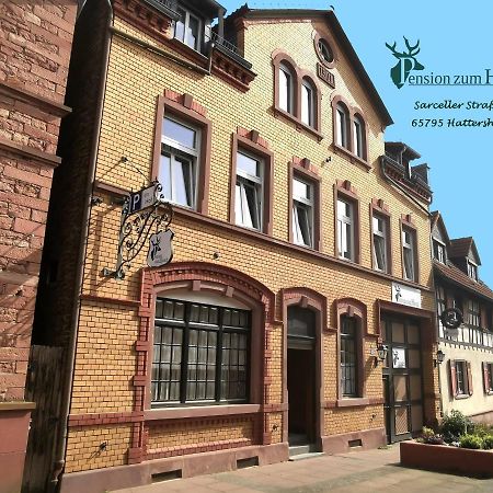 Hattersheim am Main Hotel-Pension Zum Hirsch מראה חיצוני תמונה